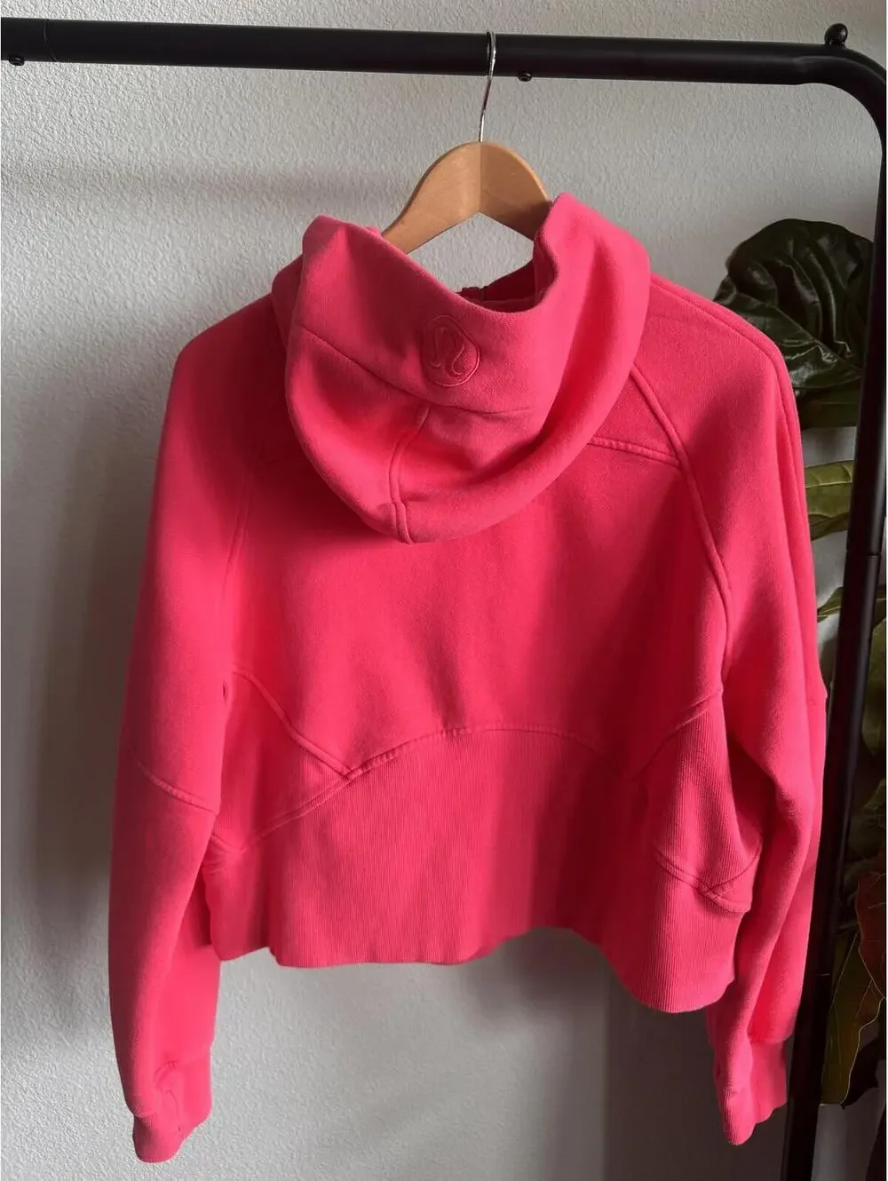 Lululemon Scuba Oversized Half Zip Hoodie Lip Gloss Pink M/L
